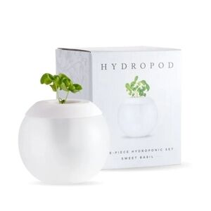 Hydropod Five-Piece Hydroponic Set - Sweet Basil